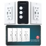 Lumary Smart USB Outlet with Type-C & USB-A Ports, WiFi in-Wall Outlet Compatible with Alexa & Google Home, Remote & Voice Control, Timer, FCC Certified, Tamper-Resistant, 4 Pack - Image 2