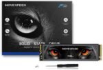 MOVE SPEED HB7450 4TB Internal Solid State Drive for PS5 with Heatsink TLC NAND, PCIe 4.0 NVMe M.2 SSD- Up to 7450MB/s, 3D NAND Storage Expansion Compatible with PS5, Laptops and Desktops - Image 2