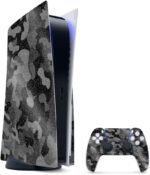 MightySkins Glossy Glitter Gaming Skin for PS5 / PlayStation 5 Bundle - Black Camo | Durable High-Gloss Glitter Finish | Easy to Apply and Change Style | Made in The USA - Image 2