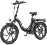 MilePort 1 Folding Electric Bike for Adults | 700W Peak Motor | 20MPH Top Speed | 62 Miles Range | 468Wh Removable Battery | 20"x3.0" Fat Tires | 7-Speed Folding Commuter E-Bike - Image 2