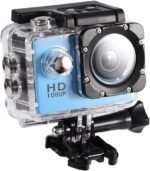 Mugast Action Camera 4K 30m Outdoor Sports Video DV Camera 1080P Full HD LCD Mini Camcorder with 900mAh Rechargeable Batteries and Mounting Accessories Kits(Blue) - Image 2