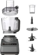 Ninja Food Processor, Professional Plus, 1000 Peak Watts, 4 Functions for Chopping, Slicing, Purees & Dough with 9-Cup Processor Bowl, 3 Blades, Food Chute & Pusher, Silver, BN601 - Image 2