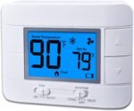 Non Programmable Thermostat for Home - Single Stage 1H/1C, with Room Temperature & Humidity Display and Large Blue LCD - Image 2