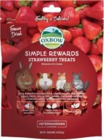 Oxbow Simple Rewards Small Pet Treats, Freeze Dried Fruit, Guinea Pig & Bunny Treats, Healthy Pet Fruit Snack for Rabbit & Guinea Pig, Freeze Dried Strawberries, 0.5 oz Bag - Image 2