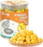 PAWUP Freeze Dried Cat & Dog Treats, Natural Quail Egg Yolk, Single Ingredient, High-Protein Pet Snacks for Skin & Coat Health, No Artificial Additives, 9.2 oz - Image 2