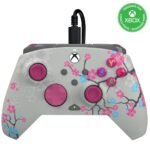 PDP Gaming REMATCH GLOW Enhanced Wired Controller: Licensed Gamepad for Xbox Series X|S, Xbox One, Windows PC, Mappable Back Buttons, Advanced Customizable App - Cherry Blossom (Pink Glow in the Dark) - Image 2