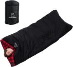 PO PO BEAR Zero Degree Sleeping Bag for Adults 100% Cotton Flannel Tall and Big - Image 2