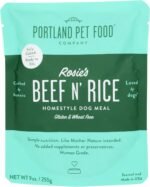 Portland Pet Food Company Rosie'S Beef N' Rice All Natural Dog Meal In A Pouch Microwaveable Meal Pouches Healthy, Wholesome Usda Ingredients Fully Cooked (6 Pack) - Image 2
