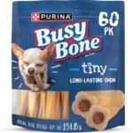 Purina Busy Bone Adult Toy Breed Dog Chew Bone Treats, Tiny - 60 ct. Pouch - Image 2