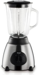 RAF Professional Electric Blender, 1000W Motor, 1.5L Glass Jar, Stainless Steel 6-Blade System, 12000RPM Power, BPA Free - Image 2