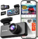 REDTIGER F17 Elite 4K Dash Cam 3 Channel, STARVIS 2 IMX678 & IMX675, Front and Rear Inside Car Camera for Cars, 128GB Card, Full Color Night Vision, 5.8GHz WiFi GPS, HDR, Touchscreen - Image 2