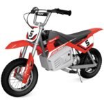 Razor MX350 Dirt Rocket Electric Bike for Kids Ages 8+, 140 lb Max Weight, Red – 24V Battery, Up to 14 Mph, 30-Min Ride Time on High Speed, Twist-Grip Throttle, Spoked Wheels w/ 12” Pneumatic Tires - Image 2