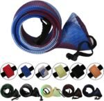 Rod Cover Sleeve,6 Pack Fishing Rod Socks for Fly Spinning Casting Sea Rod, Braided Mesh Fishing Pole Gloves Protector Gear w/ 6 Pack Rod Ties Straps,Fishing Accessories Tools,1 Dozen Kit by STSTECH - Image 2