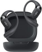 SHOKZ OpenFit 2 Open-Ear Headphones,True Wireless Bluetooth Earphones with Microphone,Earhook Earbuds with 48 Hours of Playtime,Fast Charging,IP55 Water-Resistant,with Carrying Bag,Black,Bluetooth5.4 - Image 2