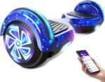 Scooter with Bluetooth Corlorful LED Lights, 6.5" Wheels, Dual 300W Motor Scooter for Kids Girls Boys Adults, All Ages - Image 2