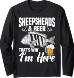 Sheepshead Fisherman Rod Equipment Gear Fishing Sheepshead Long Sleeve T-Shirt - Image 2