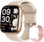 Smart Watch for Women Men Android & iPhone [2 Bands, 44mm case], Alexa Built-in, 1.83'' Smartwatch Make/Answer Call, HR SpO2 Sleep Stress Monitor Fitness Tracker, IP68 Waterproof Step Counter Watch - Image 2