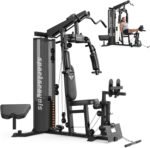 Sportsroyals Home Gym Equipment, 150LBS Weight Stack, Full Body Workout Machine with Pulley System for Strength Training - Image 2
