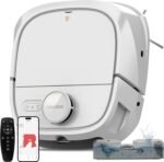 TECBOT Robot Vacuum and Mop (M1 Pro) - LiDAR Robotic Vacuums Cleaner for Home with Pet Hair, Carpet, Hardwood Floors, Auto Smart Mopping, Self Cleaning, Avoids Obstacles, Voice Control, White - Image 2