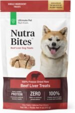 ULTIMATE PET NUTRITION Nutra Bites Freeze Dried Raw Single Ingredient Training Treats Food Topper for Dogs, 4 Ounces, Beef Liver - Image 2
