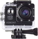 VEMONT Action Camera, 1080P 12MP Sports Camera Full HD 2.0 Inch Action Cam 30m/98ft Underwater Waterproof Snorkel surf Camera with Wide-Angle Lens and Mounting Accessories Kit - Image 2