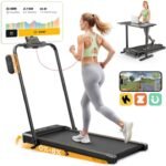 Walking Pad Treadmill, 3 in 1 Foldable Under Desk Treadmills for Home Office, Small Walking Pad with Incline Handle Bar, 300lbs Capacity 2.5HP Portable Running Machine with APP Remote Control - Image 2