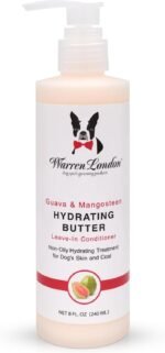 Warren London Hydrating Butter Leave in Pet Conditioner for Dogs | Lotion for Skin and Coat | Aloe Puppy & Dog Conditioner for Hair Detangler, Dry Skin, & Pet Fur Dandruff | Made in USA | Guava 8oz - Image 2