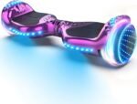XERATH hoverboard for adults All Terrain, Bluetooth Speakers self-balancing control system, bright LED lights and flashing wheels,hoverboard for kidsUL2272 Safety Certification for all ages (PURPLE) - Image 2