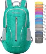 ZOMAKE 25L Ultra Lightweight Packable Backpack, Foldable Hiking Backpacks Water Resistant Small Folding Daypack for Travel(Dark Green) - Image 2