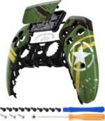 eXtremeRate Army Mecha Touchpad Front Top Shell Compatible with ps5 Controller BDM-010 020 030 040 050, DIY Replacement Shell Custom Touch Pad Cover Compatible with ps5 Controller - Image 2