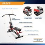 Marcy Easy Rider - Full-Body Exercise Workout Rowing Squat Machine, Free-Weight Resistance, Includes Performance Monitor for Compact Home Gym JX-1057 - Image 3