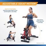Marcy Easy Rider - Full-Body Exercise Workout Rowing Squat Machine, Free-Weight Resistance, Includes Performance Monitor for Compact Home Gym JX-1057 - Image 4