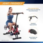Marcy Easy Rider - Full-Body Exercise Workout Rowing Squat Machine, Free-Weight Resistance, Includes Performance Monitor for Compact Home Gym JX-1057 - Image 7