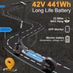 WERHY 8.5''/10'' Electric Scooter, 350W/500W Motor, Top Speed 19/22 mph, Max 28/23/16Miles Ranges, Foldable E Scooter for Adults - Image 6