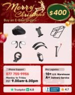 PUCKIPUPPY Boxer Electric Bike for Adults 960W, 48V 20AH Battery Ebike, Full Suspension 26" Fat Tire E Bike, 28MPH 80Miles Range Mountain Electric Bicycle, 7 Speed Hydraulic Disc Brakes - Image 3