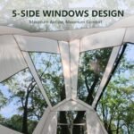 BISINNA 4 Person Camping Tent Family Cabin Tents with Full Rainfly Waterproof Large Double Layer Glamping Tent for Car Camping Outdoor Picinic - Image 6