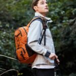 Nerlion Lightweight Foldable 35L Hiking Backpack Travel Backpack for Men Women Camping Waterproof Outdoor Hiking Daypack Backpack Orange - Image 3