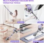 Cordless Vacuum Cleaner for Home, Lightweight Stick Vacuum Cordless Rechargeable with Power Suction 35 Mins Runtime, Cordless Vacuum for Hardwood Floor Pet Hair, Carpets - Image 8