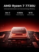 Gaming Laptop with AMD Ryzen7 7730U 8-core Processor（Up to 4.5GHz),16GB DDR4 RAM 512GB SSD, AMD Radeon Graphics,WiFi 6,15.6 inch IPS Display,Webcam, Windows 11 Laptop Computer for Video Editing - Image 3