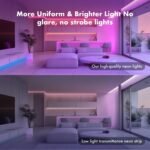 Neon Rope Lights, 50FT RGB Led Strip, Waterproof IP67, DIY Design, Music Sync, 44 Keys Remote Control, Multiple Modes, for Living Room, Bedroom, Holiday Decoration - Image 4