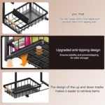 ADBIU Under Sink Organizer, 2 Pack 2 Tier Expandable Height (13.2" - 17.2") Pulling Out Kitchen Bathroom Cabinet Organizers - Image 5