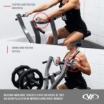 Valor Fitness Seated Row Machine – Plate Loaded with Converging Arms & Multi-Grip Handles, 400 lb Capacity, 2" Plate Adapters for Back & Chest Strength Training Home Gym Equipment - Image 4