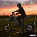 H3 Electric Dirt Bike for Teens and Adults, 3500W Electric Motorcycle, Up to 40MPH / 45° Slope / 45 Miles Range, 14"/12" Fat Tire E Dirt Bike with Nitrogen Suspension Fit Age 13+ - Image 8