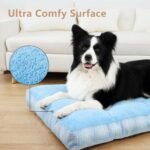 MIHIKK Washable XL Dog Bed for Extra Large Dogs with Anti-Slip Bottom, Premium Foam Pet Pad for Crate for Large Medium Small Sized Puppies, 41" x 27" Blue - Image 3