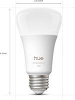 Philips Hue Smart LED A19 Bulb 1-Pack, White & Color Ambiance, E26 Base, 7.2W, Full Spectrum Light 1000K-20000K, 810 Lumens, Dimmable, Works with Alexa, Google, & Apple Home - Image 3