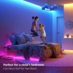 Lepro Indoor LED Strip Lights, 16.4ft RGB Color Changing 5050 SMD LED Light Strip with Remote & 24V Power Adapter for Home Decor, Bedroom, TV Backlight - Image 5