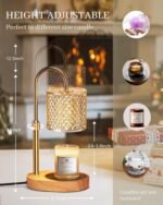 Candle Warmer Lamp with Timer Dimmer Adjustable Height for New Home Decor, Birthday Gifts for Women,Candle Warmer for Women Mom Christmas Mother's Day Gfit - Image 4