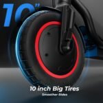 Electric Scooter, 500W/750W/1000W Motor, 22/25/28 MPH Top Speed & 23/28 Miles Range, 9.3"/10" Tires, Foldable Commuter Scooter for Adults and Big Kids with Dual Braking and Cruise Control, APP - Image 6