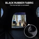 TIMBER RIDGE 5-6 Person Blackout Camping Tent, 60s Easy Setup Instant Cabin Tent for Family with Rainfly, Water-Resistant, 9' x 9' x 72" for Outdoor Adventures Gatherings - Image 3