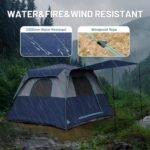 TIMBER RIDGE 5-6 Person Blackout Camping Tent, 60s Easy Setup Instant Cabin Tent for Family with Rainfly, Water-Resistant, 9' x 9' x 72" for Outdoor Adventures Gatherings - Image 7